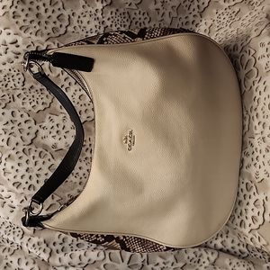 Coach Cream & Snake skin